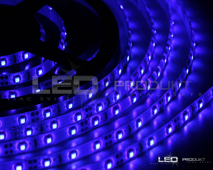 LED pásik SMD3528 60LED/m modrý IP65