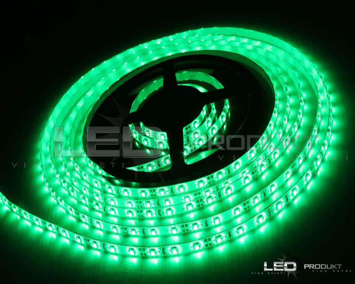 LED pásik SMD3528 60LED/m zelená IP65