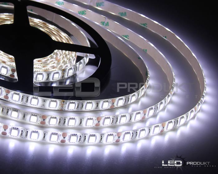 LED pásik SMD5050 60LED/m studená biela IP65