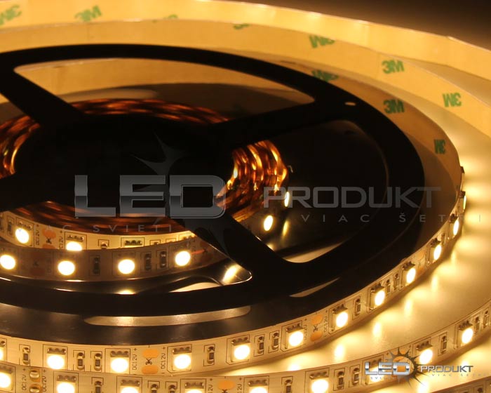 LED pásik SMD5050 60LED/m teplá biela IP20